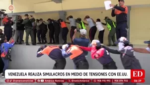 Venezuela realiza simulacro en medio de tensiones con EE.UU. Foto y Video: AN