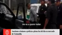 Asesinato de policía. América Noticias