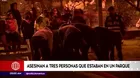 Ventanilla: Asesinan a tres personas que estaban en un parque