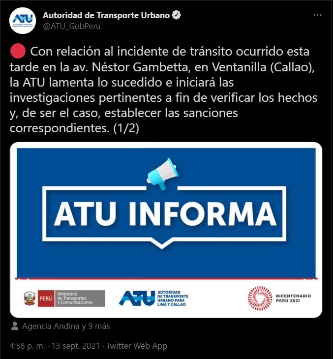 Ventanilla: Bus de transporte público se empotró en una vivienda tras despiste