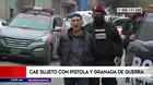 Ventanilla: Cae sujeto con pistola y granada de guerra