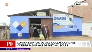 Cortan servicio de gas natural a ollas comunes. Foto y video: América Noticias