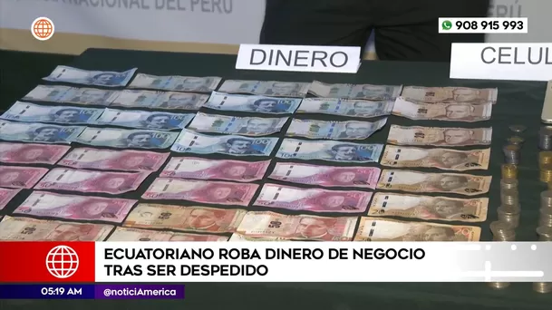 Ecuatoriano roba dinero de negocio tras ser despedido en Ventanilla. Foto: América Noticias