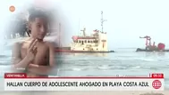 Ventanilla: Hallan cuerpo de adolescente que desapareció en playa