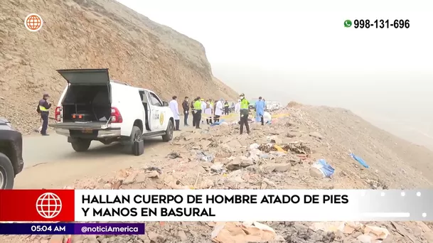 Hallan cadáver en basural de Ventanilla. Foto: América Noticias