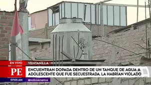 Menor fue hallada en un tanque de agua.