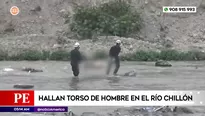 Hallan torso de hombre en río Chillón. Foto y video: América Noticias