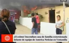 Ventanilla: incendian casa de familia frente a equipo de América Noticias - Noticias de incendian