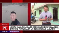 El suboficial de tercera murió tras recibir una bala en el rostro. Foto: América TV