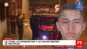 Lo citan, lo interceptan y lo matan dentro de mototaxi en Ventanilla. Foto y video: América Noticias