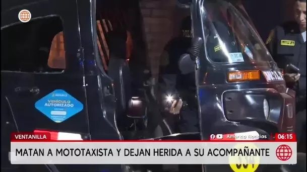Ventanilla: Mototaxista de 21 años es asesinado y menor de edad resulta herida/ América Noticias