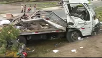 Accidente en Mi Perú. Foto: Captura de video Canal N.