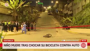 Niño de 12 años muere tras chocar su bicicleta contra auto en Ventanilla. Foto y video: América Noticias