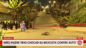 Niño de 12 años muere tras chocar su bicicleta contra auto en Ventanilla. Foto y video: América Noticias