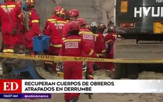 Ventanilla: Recuperan cuerpos de obreros atrapados en derrumbe - Noticias de ventanilla