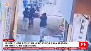 Mujer y niña heridas por bala perdida en intento de asesinato en Ventanilla. Foto y video: América Noticias