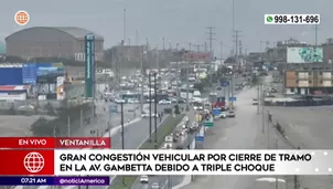 Triple choque en Ventanilla. Foto y video: América Noticias