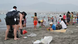 Veraniantes dejan basura en las playas. Foto: cambia.pe / Video: América Noticias 