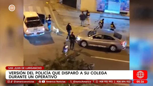 Versión del policía que disparó a su colega durante operativo. Foto: Unidad de investigación