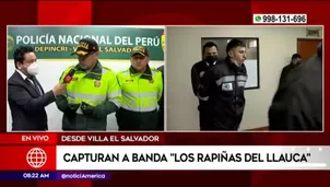 La policía les incautó s armas de fuego, ocho celulares y drogas.