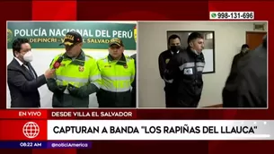 La policía les incautó s armas de fuego, ocho celulares y drogas.