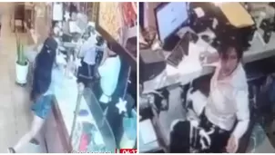 VES: Clienta ataca con químico a trabajadora de pollería/ América Noticias