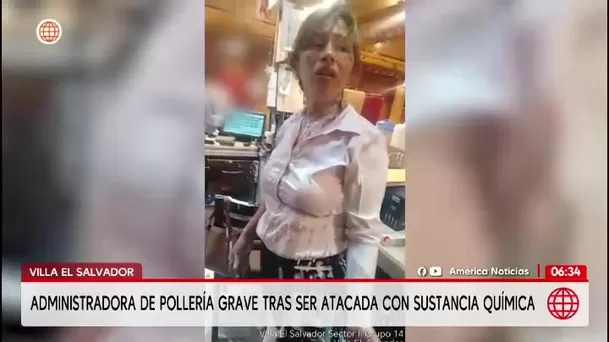 VES: Mujer atacó con químico a trabajadora de chifa/ América Noticias 