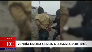 VES: hombre vendía droga cerca a losas deportivas 