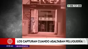 Testigos grabaron la huida de los ladrones.