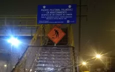 Vía de Evitamiento: Cerrarán un tramo de autopista por desmontaje de puente peatonal - Noticias de lamsac