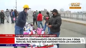 Ambulantes en Puente Acho. América Noticias