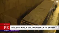 Contenedor en la Vía Expresa. América Noticias