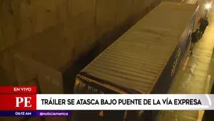 Contenedor en la Vía Expresa. América Noticias