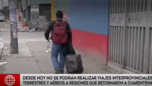 Transporte en Perú. Foto/Video: América Noticias