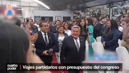 Viajes partidarios con presupuesto del Congreso