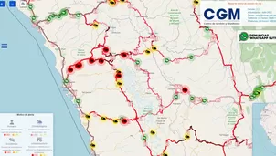 Ante este bloqueo de la carretera Central y para evitar que los transportistas / Fotocaptura: Sutran