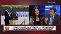 Vicente Zeballos, presidente del Consejo de Ministros. Foto y video: Cuarto Poder