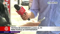 Dueño de pollería llamó a Central 111 para denunciar extorsión, pero no obtuvo respuesta. Foto y video: América Noticias