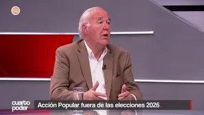 Víctor Andrés García Belaúnde, miembro del comité político de Acción Popular, calificó como “golpe muy duro” la decisión del Jurado Nacional de Elecciones que deja fuera a su partido de las elecciones generales 2026. Video: Cuarto Poder