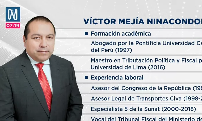 Víctor Mejía: Conoce el perfil del nuevo jefe de la Sunat