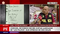 El coronel de la Policía, Víctor Revoredo, jefe contra la Criminalidad en Trujillo