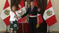 Dina Boluarte tomó juramento a nuevo titular del Mininter. Foto y video: Canal N