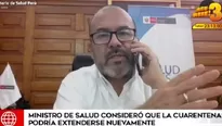 Víctor Zamora, ministro de Salud. Video: América