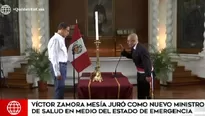 M&eacute;dico peruano V&iacute;ctor Zamora jur&oacute; como ministro de Salud. Video: Am&eacute;rica Noticias