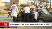 La Victoria: acribillan a policías cuando trasladaban 10 mil soles en auto 