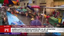 Ambulantes de la avenida Aviación. América Noticias