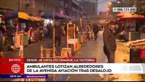 Ambulantes invaden calles aledañas de Aviación. América Noticias