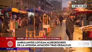 Ambulantes invaden calles aledañas de Aviación. América Noticias