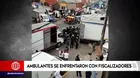 La Victoria: Ambulantes se enfrentaron con fiscalizadores