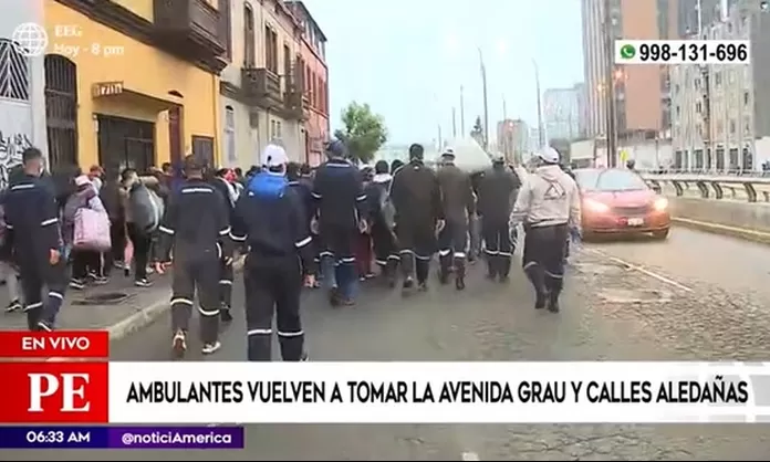 La Victoria: Ambulantes vuelven a tomar la avenida Grau
